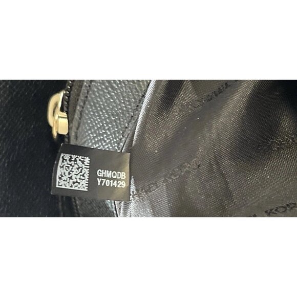 Michael Kors Limited Edition Leather Voyager Love Tote Large Black Canvas - Picture 13 of 16